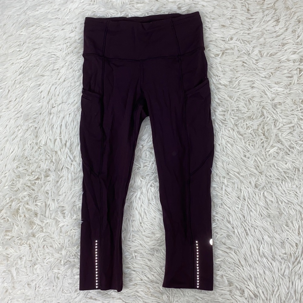 Lululemon Fast & Free Crop II *Nulux 19" Pelt